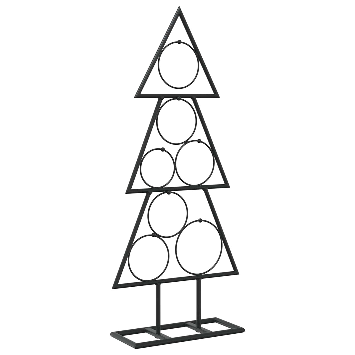 vidaXL Metal Christmas Tree KUOPIO 60 cm Steel Black