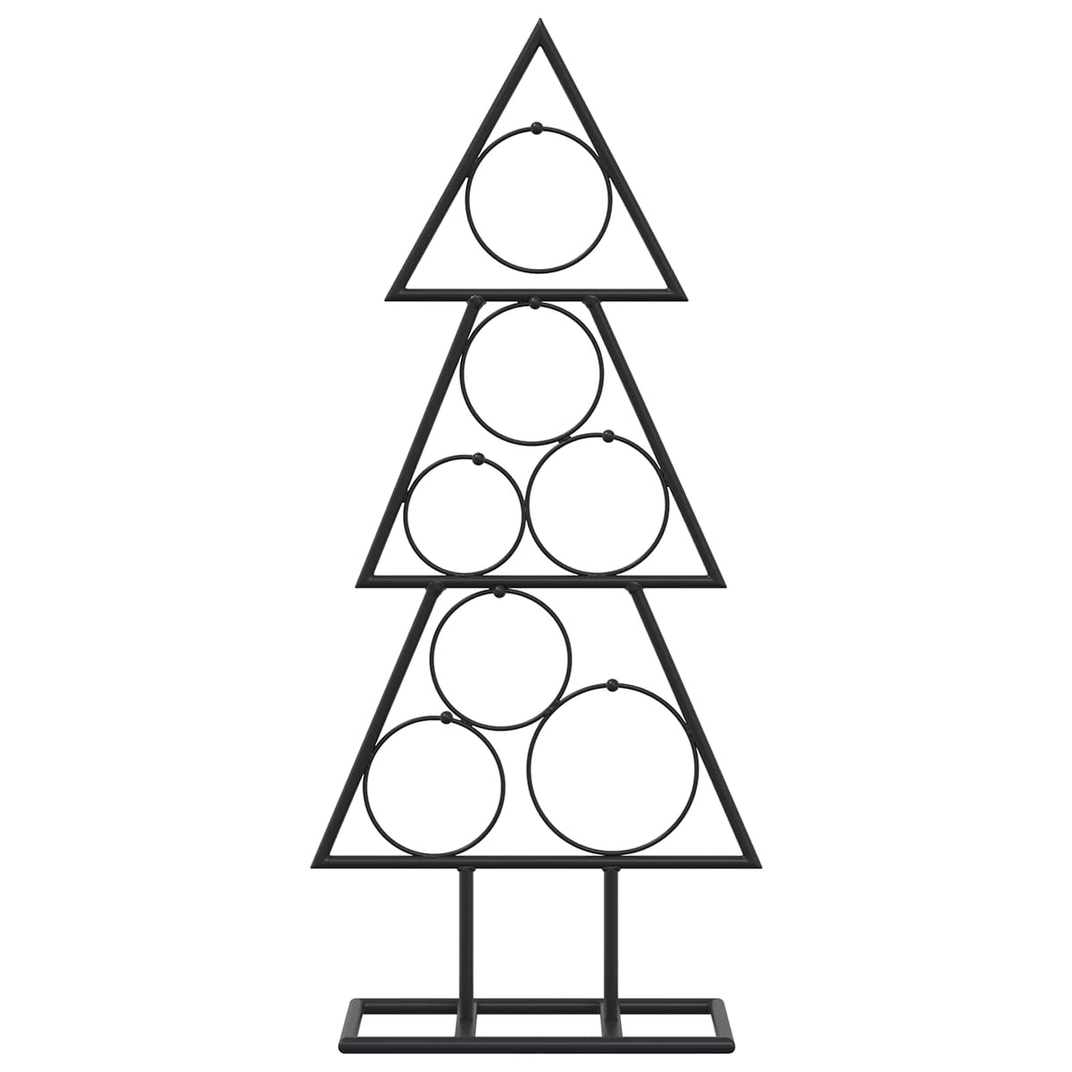 vidaXL Metal Christmas Tree KUOPIO 60 cm Steel Black