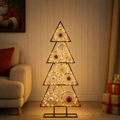 vidaXL Metal Christmas Tree with Classic Stand KUOPIO 90 cm Steel