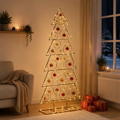 vidaXL Metal Christmas Tree with Classic Stand KUOPIO 180 cm Steel
