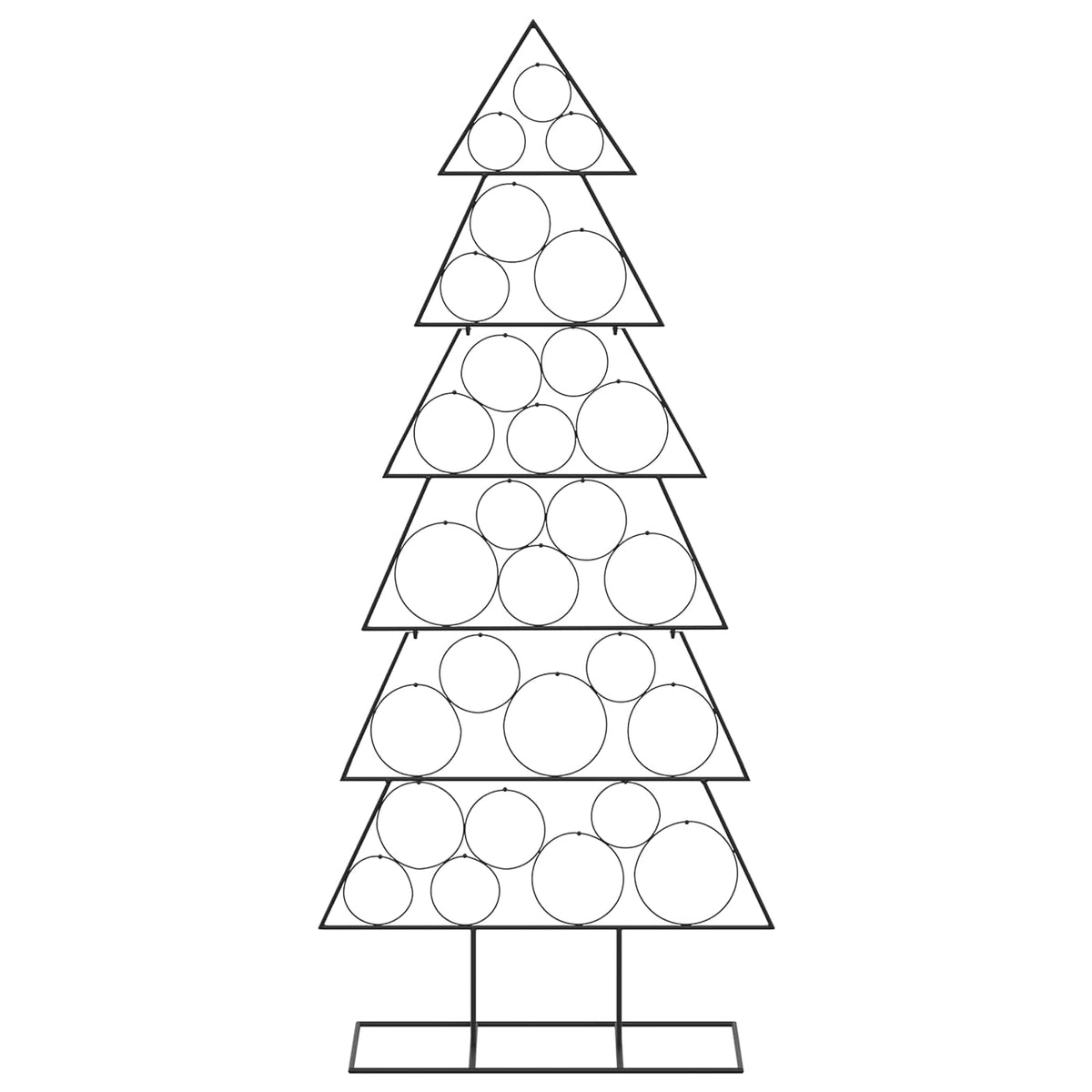 vidaXL Metal Christmas Tree with Classic Stand KUOPIO 180 cm Steel
