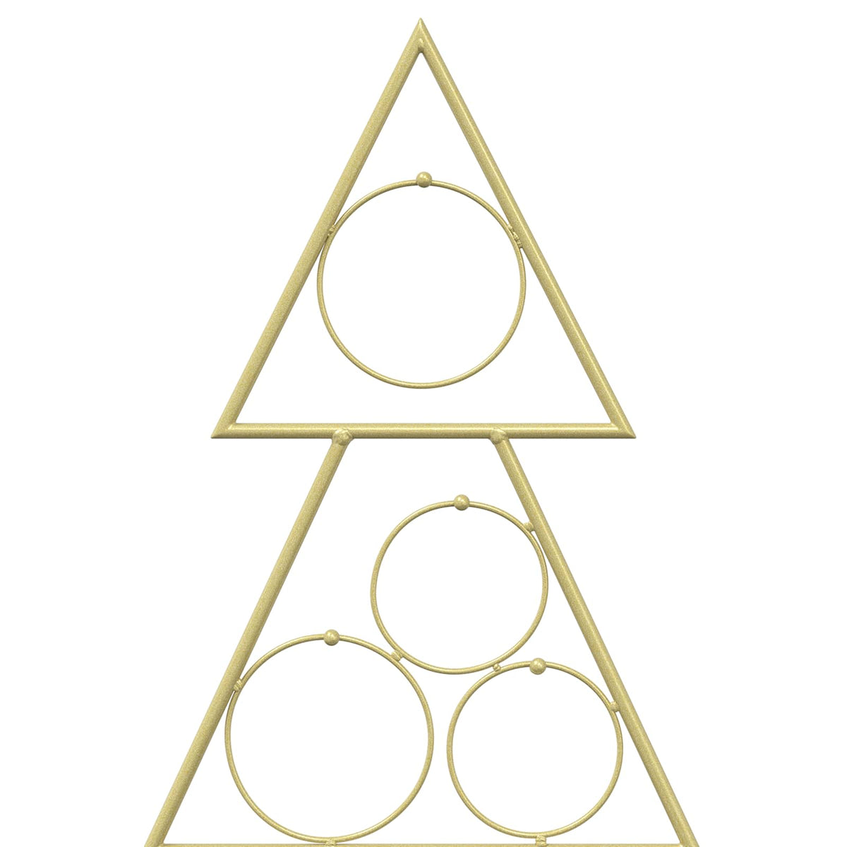vidaXL Metal Christmas Tree KUOPIO 90 cm Steel Gold