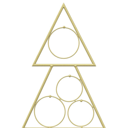 vidaXL Metal Christmas Tree KUOPIO 90 cm Steel Gold