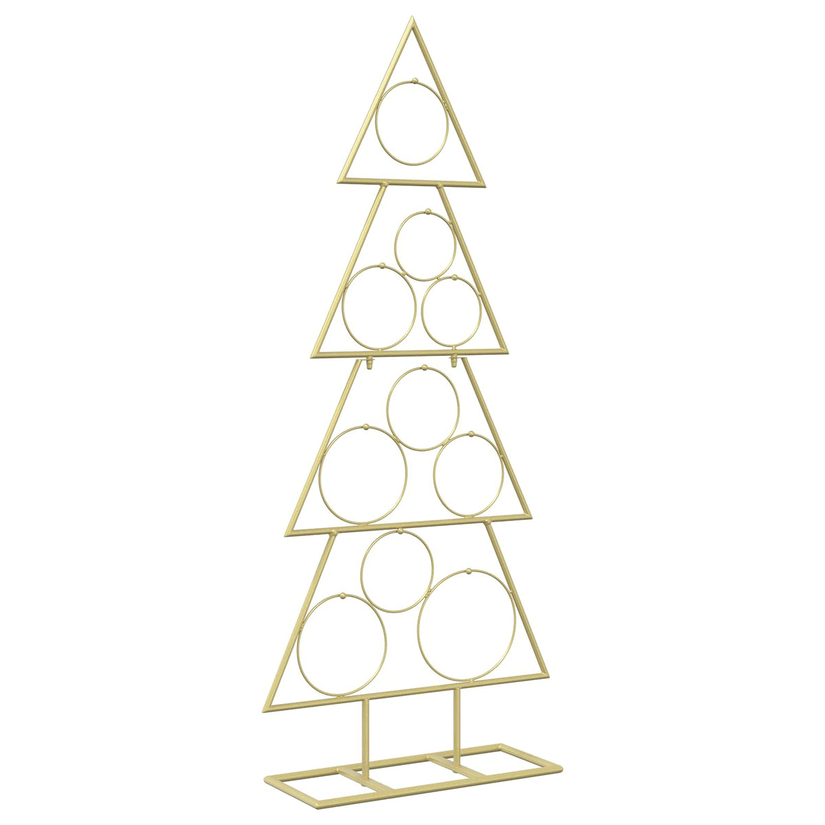 vidaXL Metal Christmas Tree KUOPIO 90 cm Steel Gold