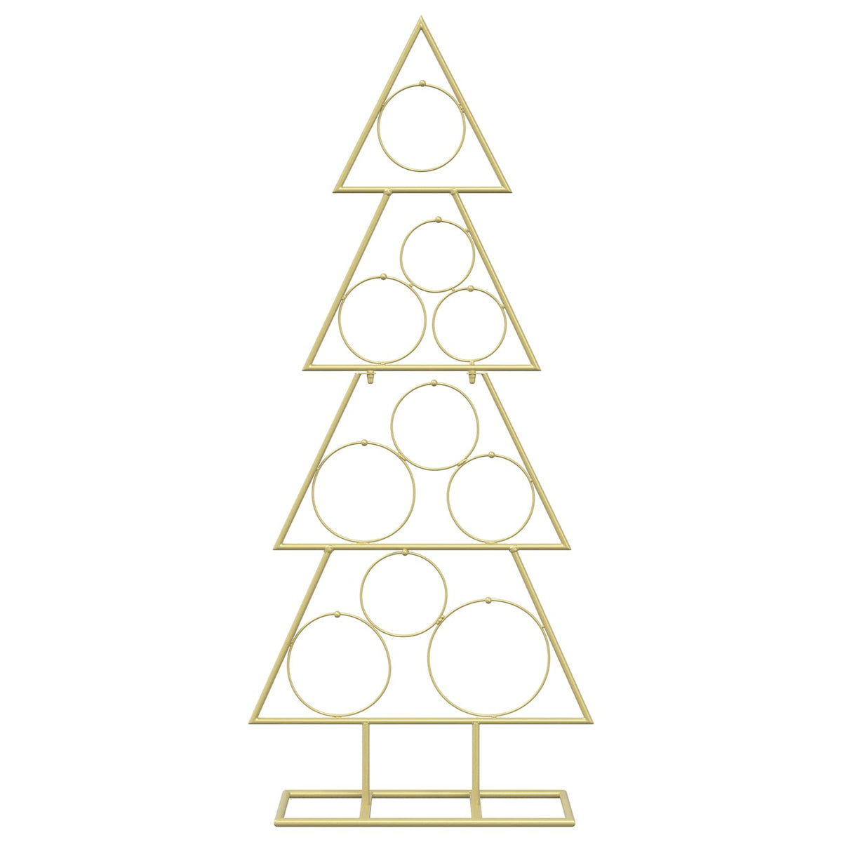vidaXL Metal Christmas Tree KUOPIO 90 cm Steel Gold