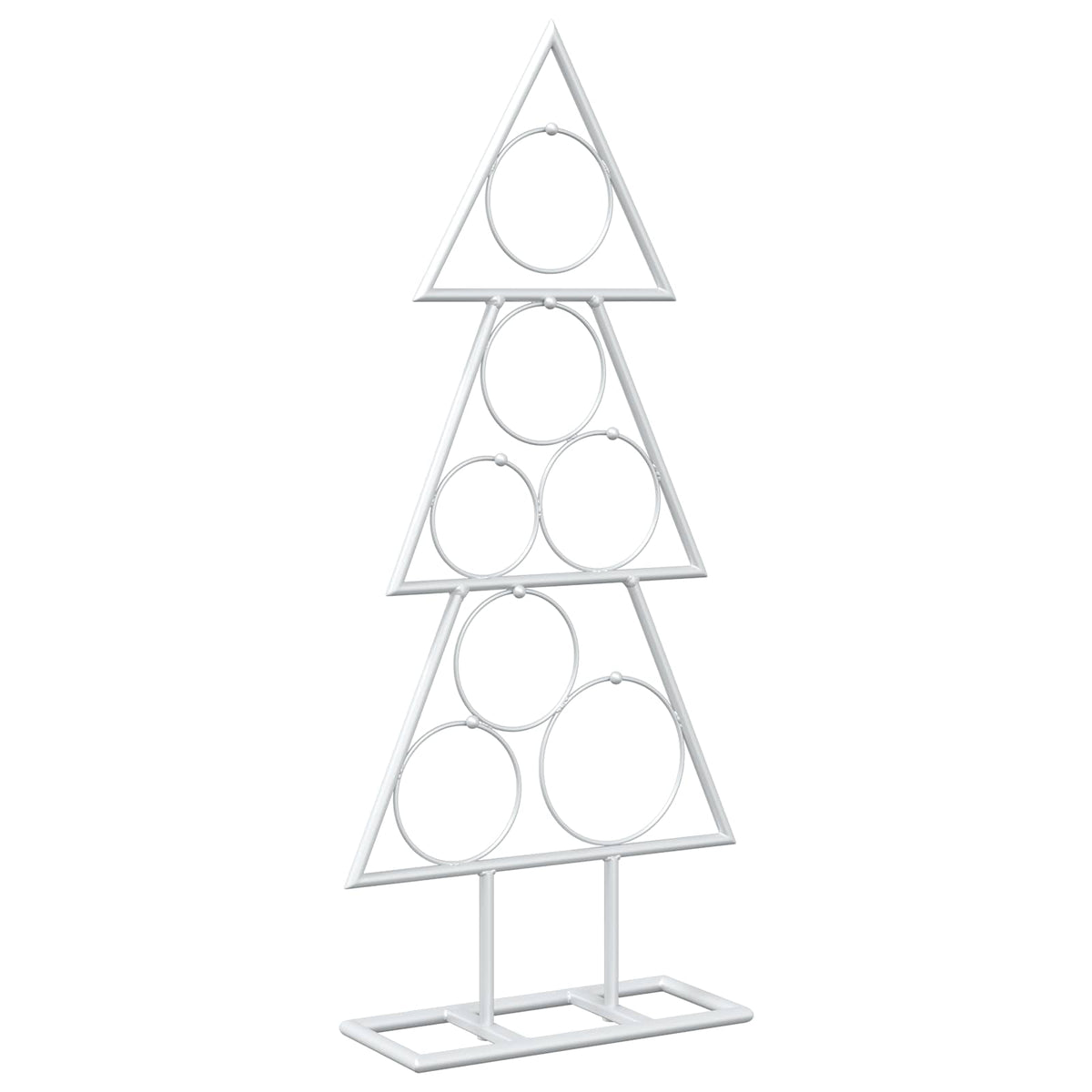 vidaXL Metal Christmas Tree KUOPIO 60 cm Steel White