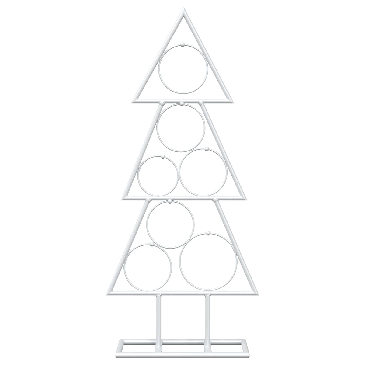 vidaXL Metal Christmas Tree KUOPIO 60 cm Steel White