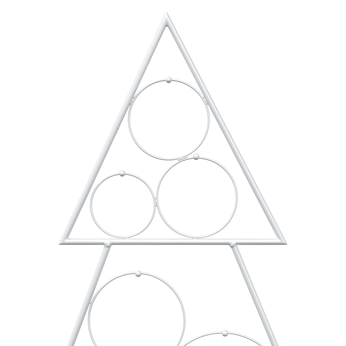 vidaXL Metal Christmas Tree KUOPIO 125 cm Steel White