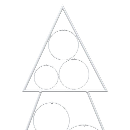 vidaXL Metal Christmas Tree KUOPIO 125 cm Steel White