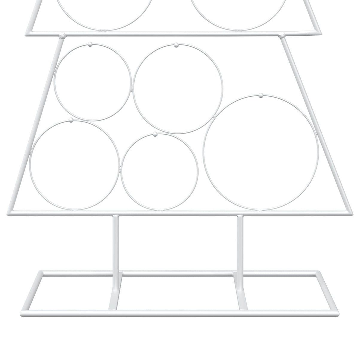 vidaXL Metal Christmas Tree KUOPIO 125 cm Steel White