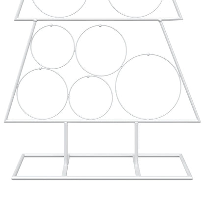 vidaXL Metal Christmas Tree KUOPIO 125 cm Steel White