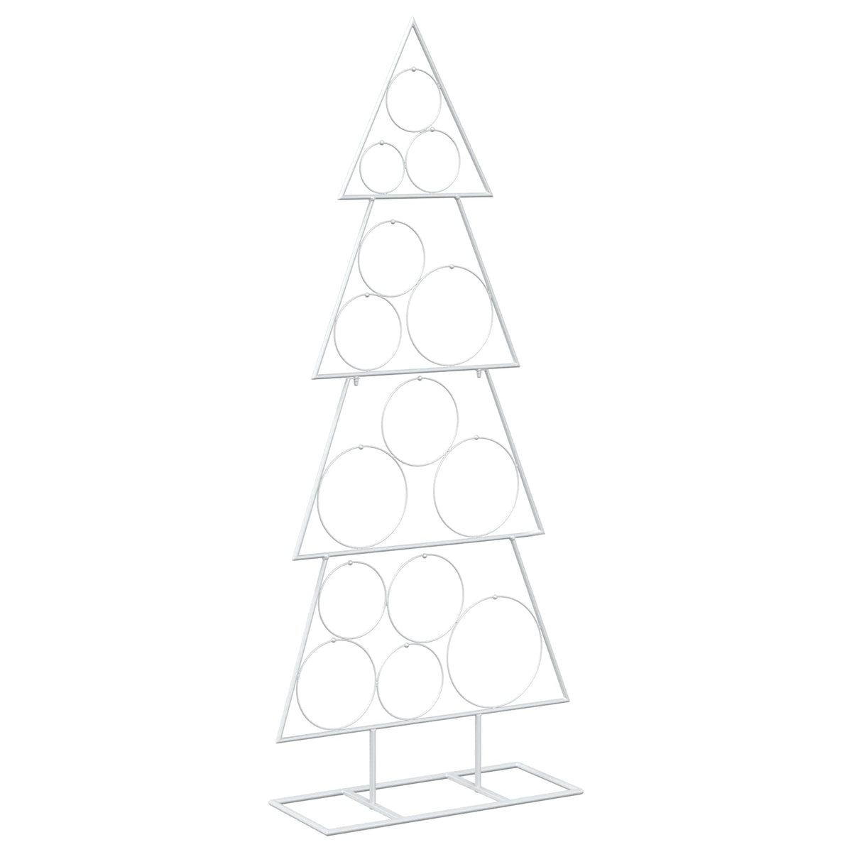 vidaXL Metal Christmas Tree KUOPIO 125 cm Steel White