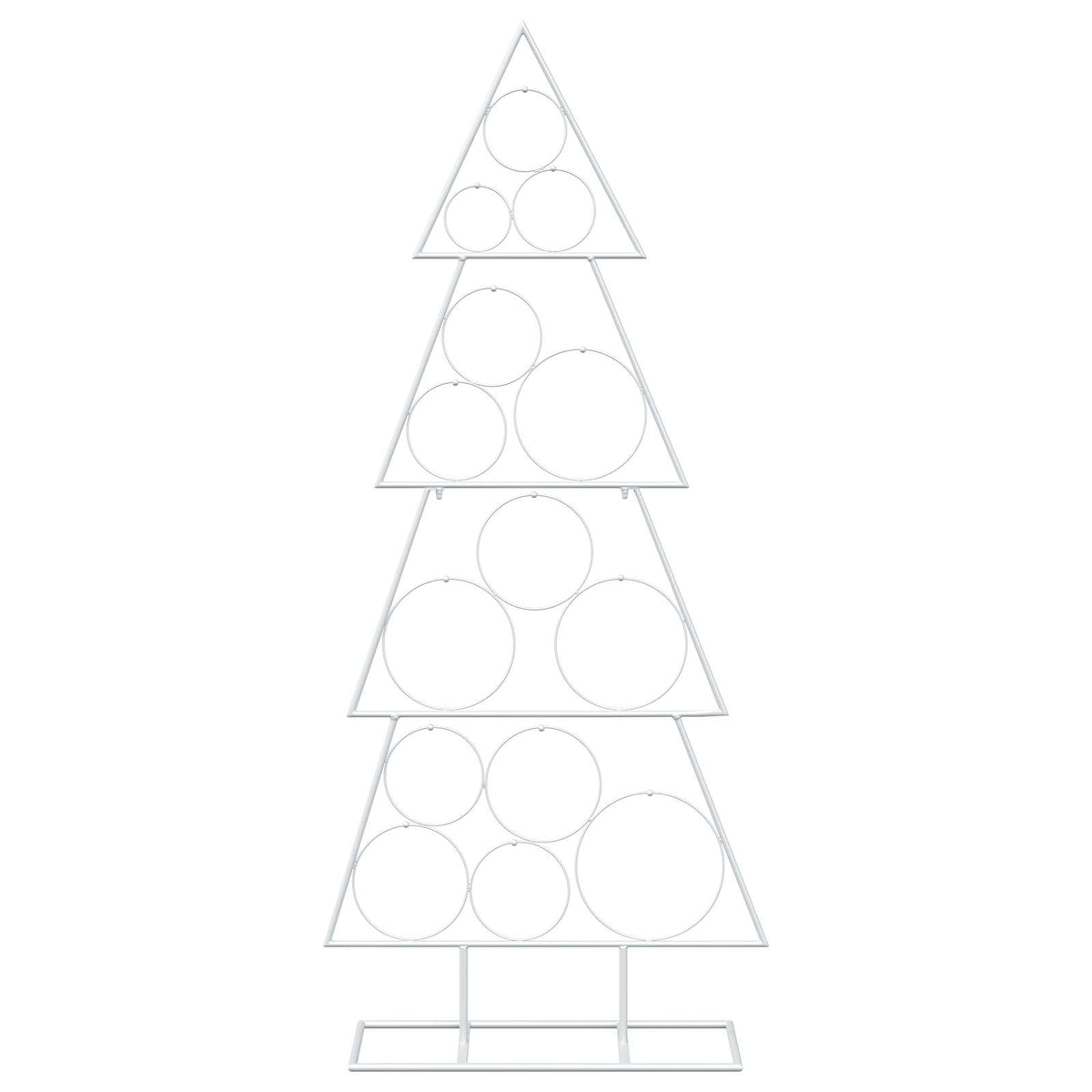 vidaXL Metal Christmas Tree KUOPIO 125 cm Steel White