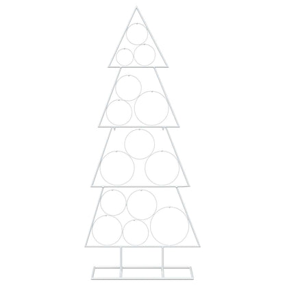 vidaXL Metal Christmas Tree KUOPIO 125 cm Steel White