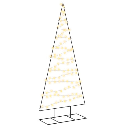 vidaXL Metal Christmas Tree with Stand KUOPIO 210 cm Warm White Steel