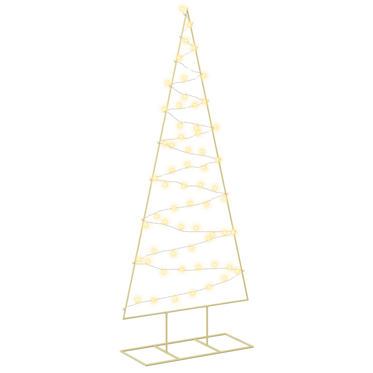 vidaXL Metal Christmas Tree with Stand KUOPIO 180 cm Warm White Steel