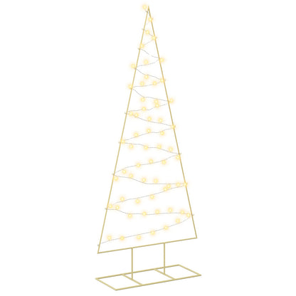 vidaXL Metal Christmas Tree with Stand KUOPIO 180 cm Warm White Steel