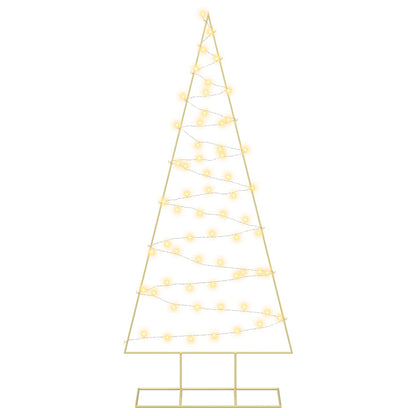 vidaXL Metal Christmas Tree with Stand KUOPIO 180 cm Warm White Steel