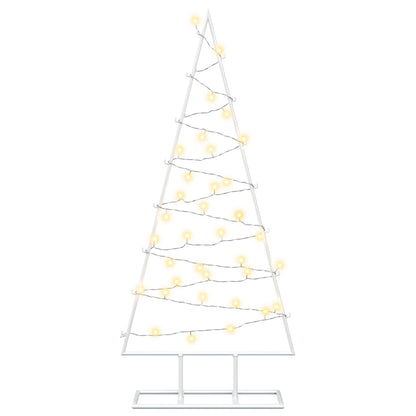 vidaXL Metal Christmas Tree with Stand KUOPIO 90 cm Warm White Steel