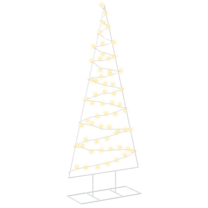vidaXL Metal Christmas Tree with Stand KUOPIO 180 cm Warm White Steel