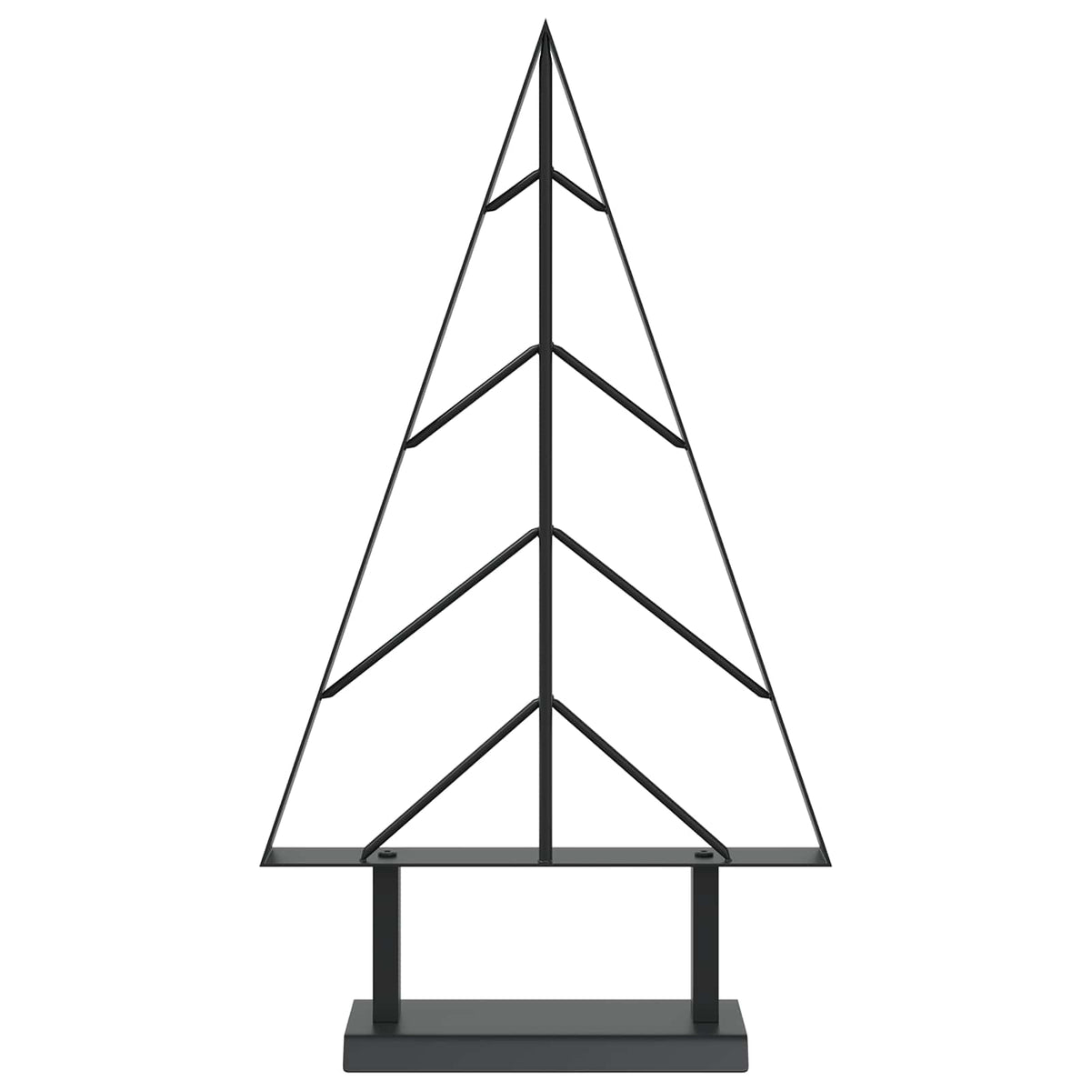 vidaXL Metal Christmas Tree KUOPIO 60 cm Steel Black