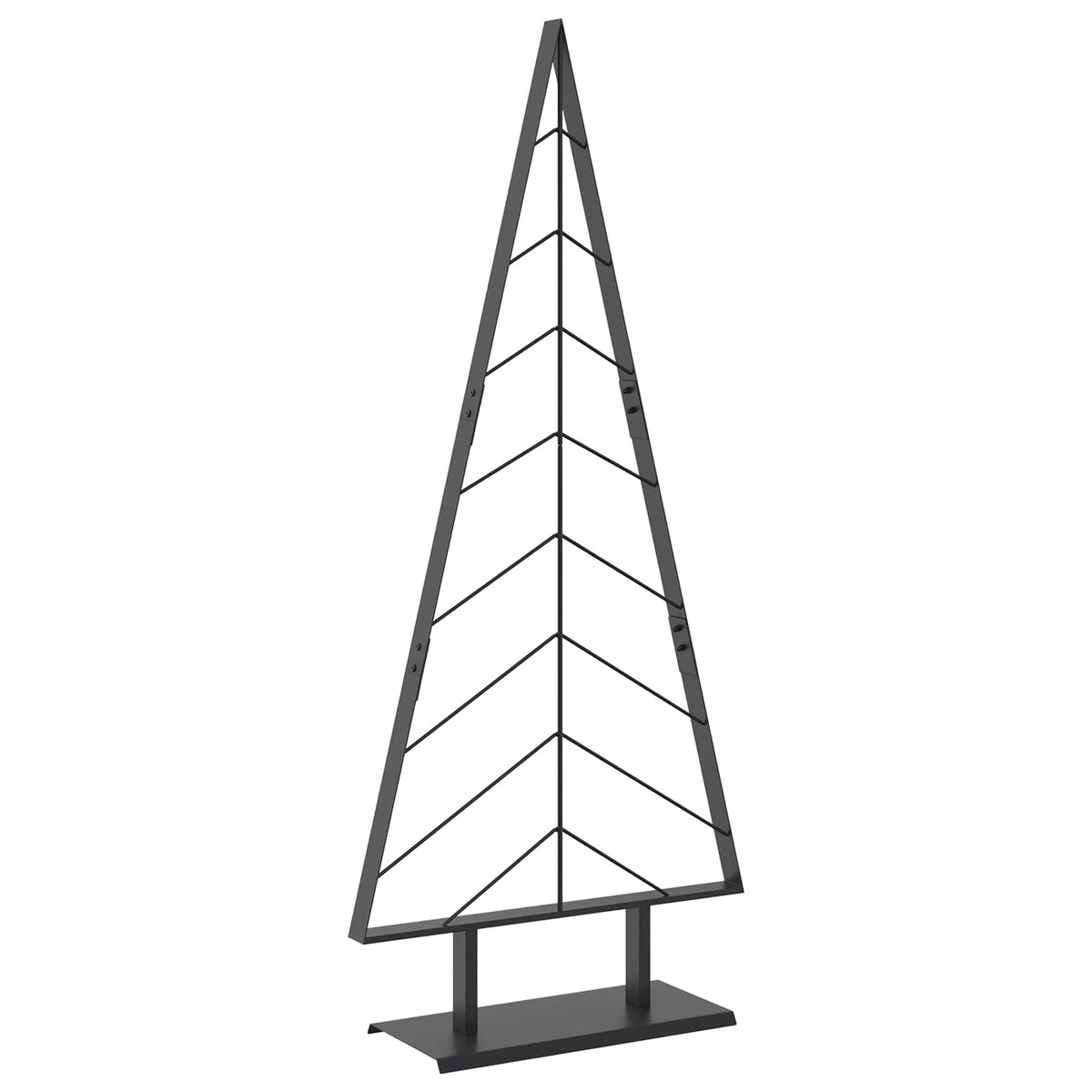 vidaXL Metal Christmas Tree with Stand KUOPIO 150 cm Steel Black