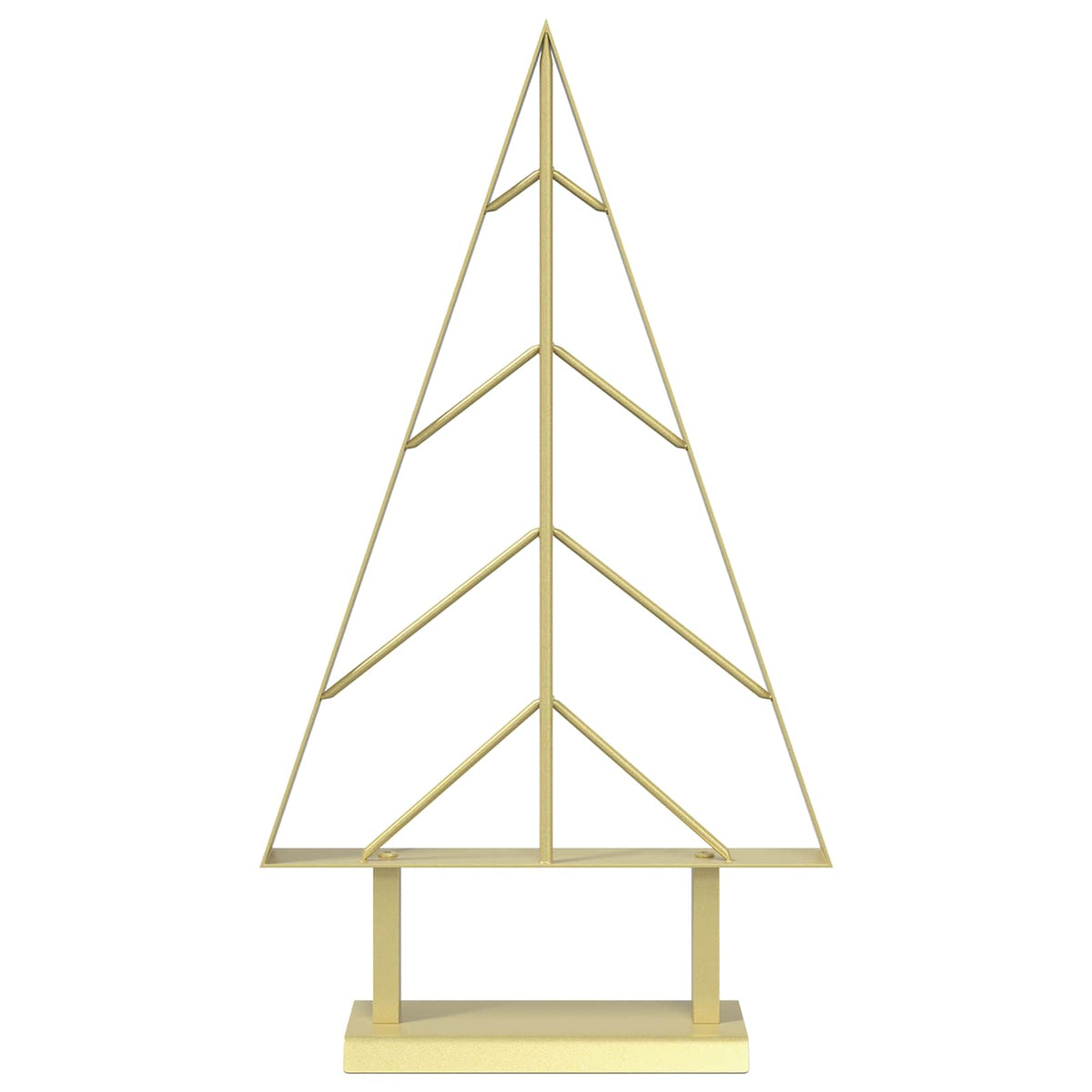 vidaXL Metal Christmas Tree KUOPIO 60 cm Steel Gold