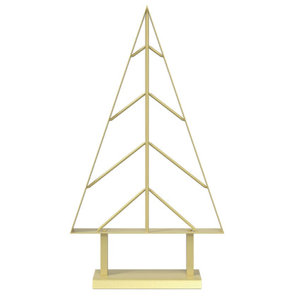 vidaXL Metal Christmas Tree KUOPIO 60 cm Steel Gold