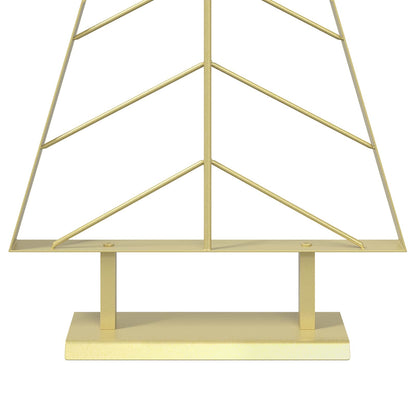 vidaXL Metal Christmas Tree with Stand KUOPIO 90 cm Steel Gold