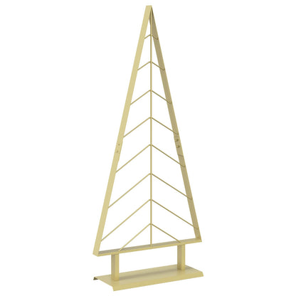 vidaXL Metal Christmas Tree KUOPIO 125 cm Steel Gold