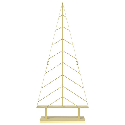 vidaXL Metal Christmas Tree KUOPIO 125 cm Steel Gold