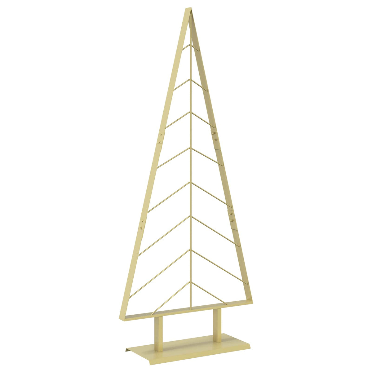 vidaXL Metal Christmas Tree with Stand KUOPIO 150 cm Steel Gold