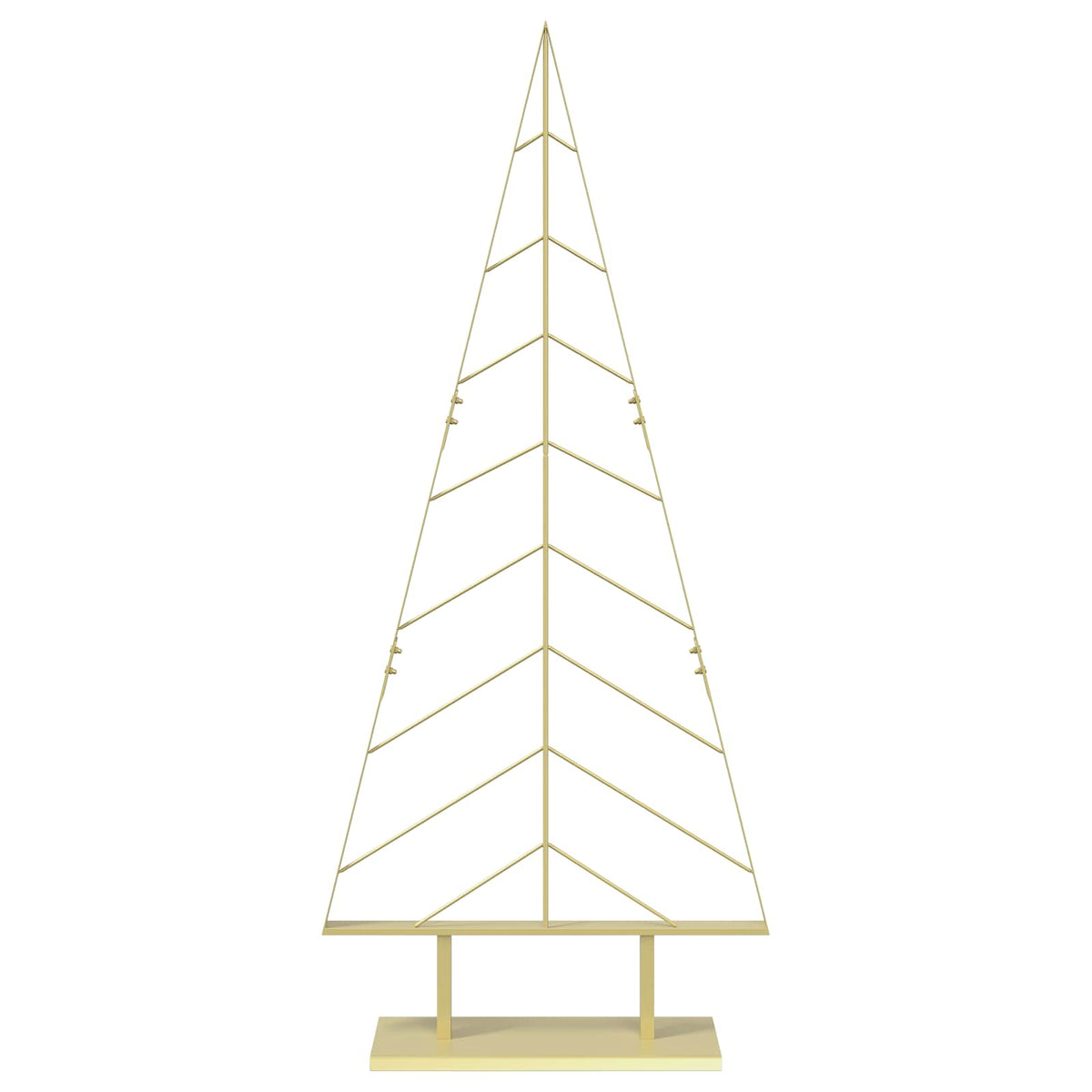 vidaXL Metal Christmas Tree with Stand KUOPIO 150 cm Steel Gold