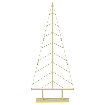 vidaXL Metal Christmas Tree with Stand KUOPIO 150 cm Steel Gold