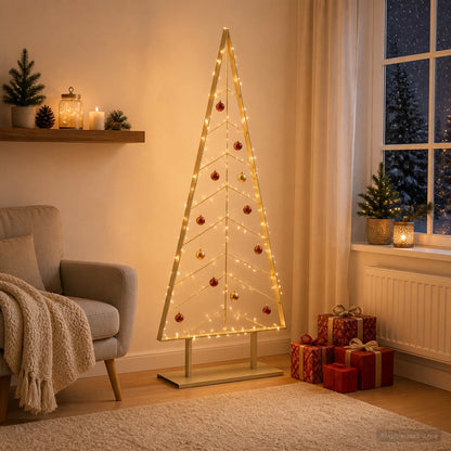 vidaXL Metal Christmas Tree with Stand KUOPIO 180 cm Steel Gold