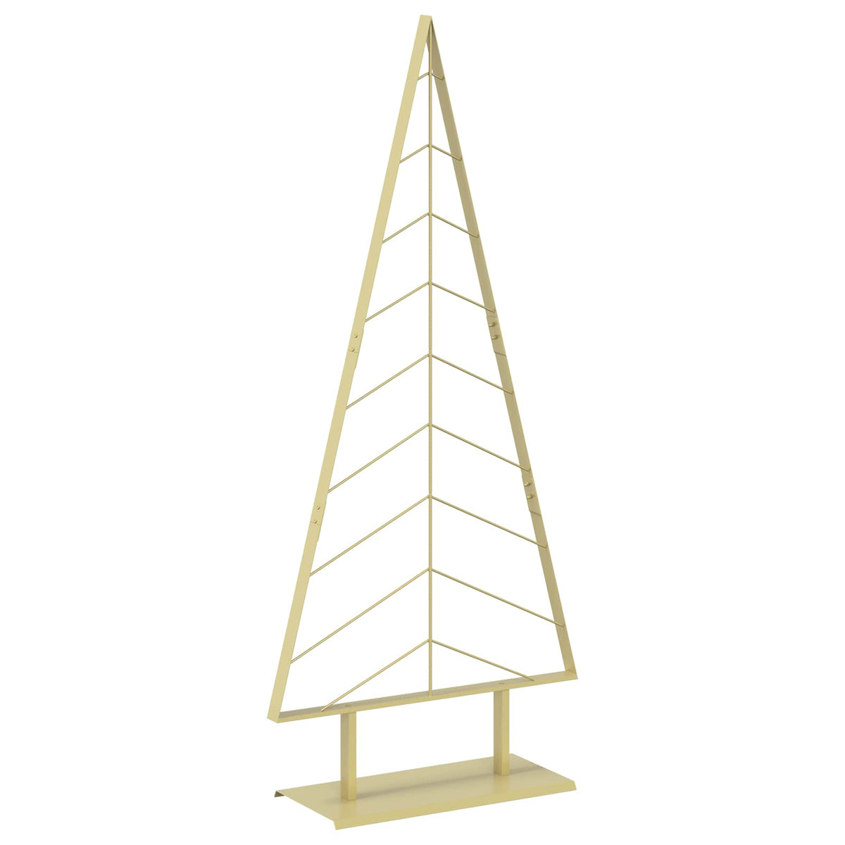vidaXL Metal Christmas Tree with Stand KUOPIO 180 cm Steel Gold