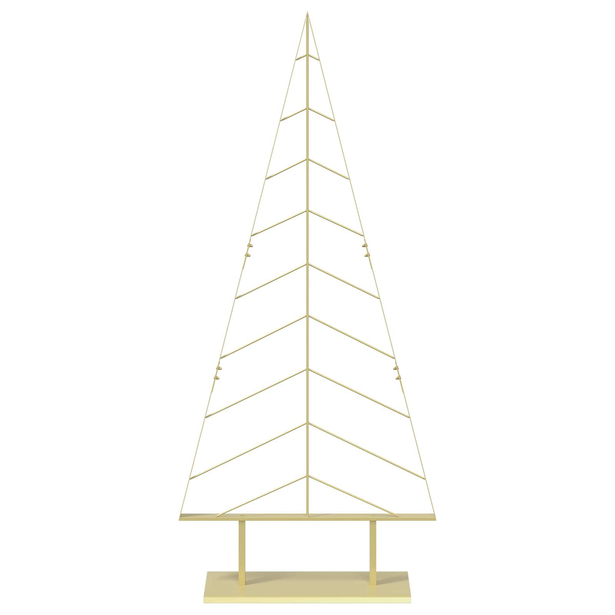 vidaXL Metal Christmas Tree with Stand KUOPIO 180 cm Steel Gold