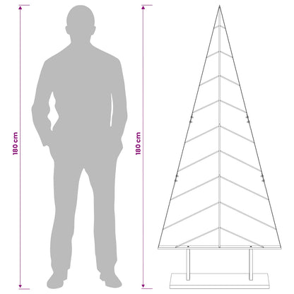 vidaXL Metal Christmas Tree with Stand KUOPIO 180 cm Steel Gold
