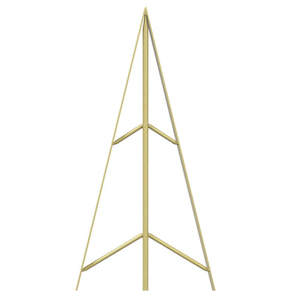 vidaXL Metal Christmas Tree with Stand KUOPIO 210 cm Steel Gold