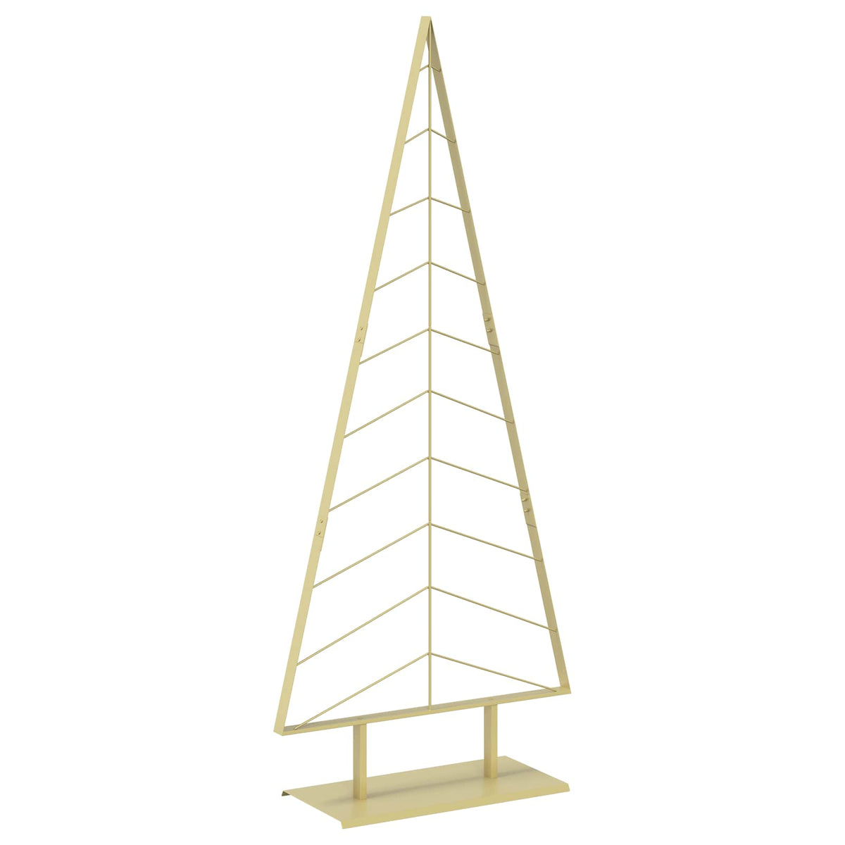 vidaXL Metal Christmas Tree with Stand KUOPIO 210 cm Steel Gold