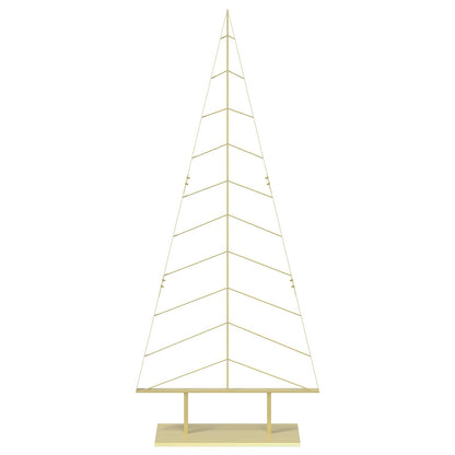 vidaXL Metal Christmas Tree with Stand KUOPIO 210 cm Steel Gold