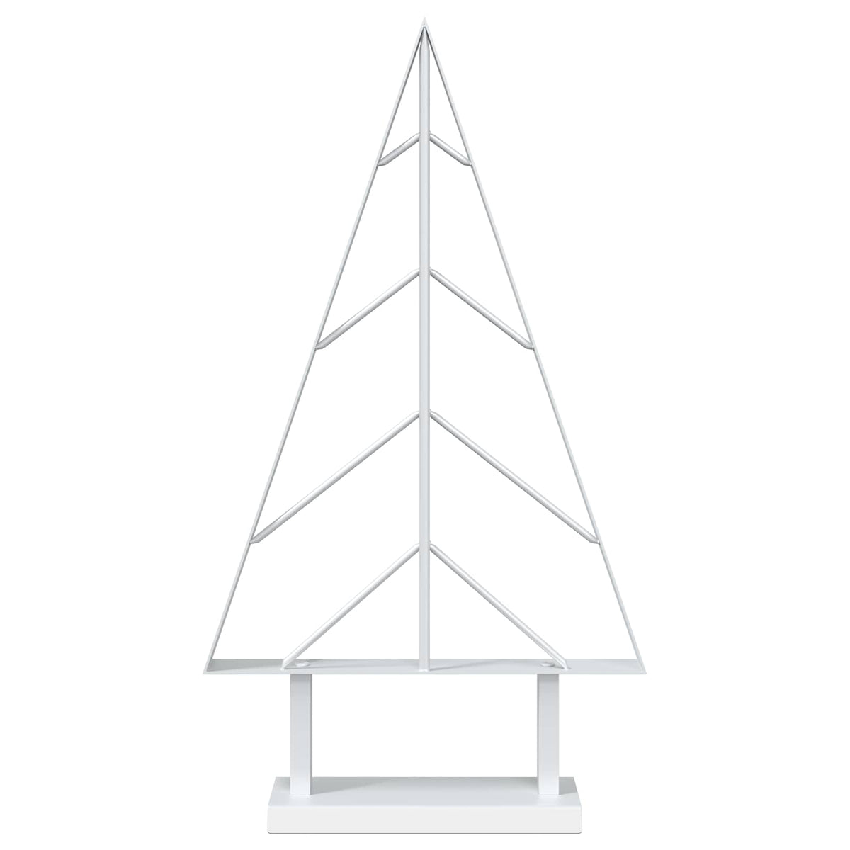 vidaXL Metal Christmas Tree KUOPIO 60 cm Steel White