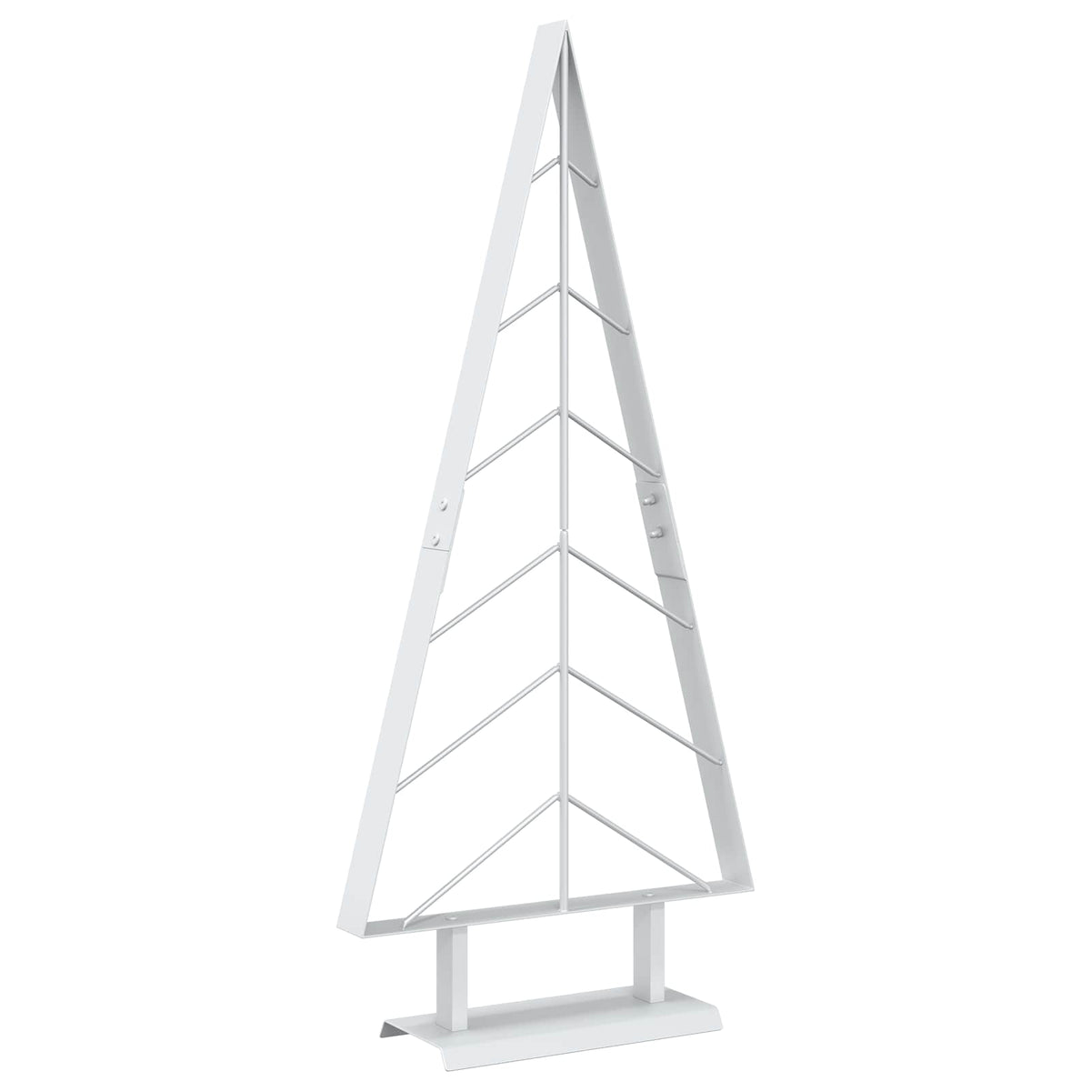 vidaXL Metal Christmas Tree with Stand KUOPIO 90 cm Steel White