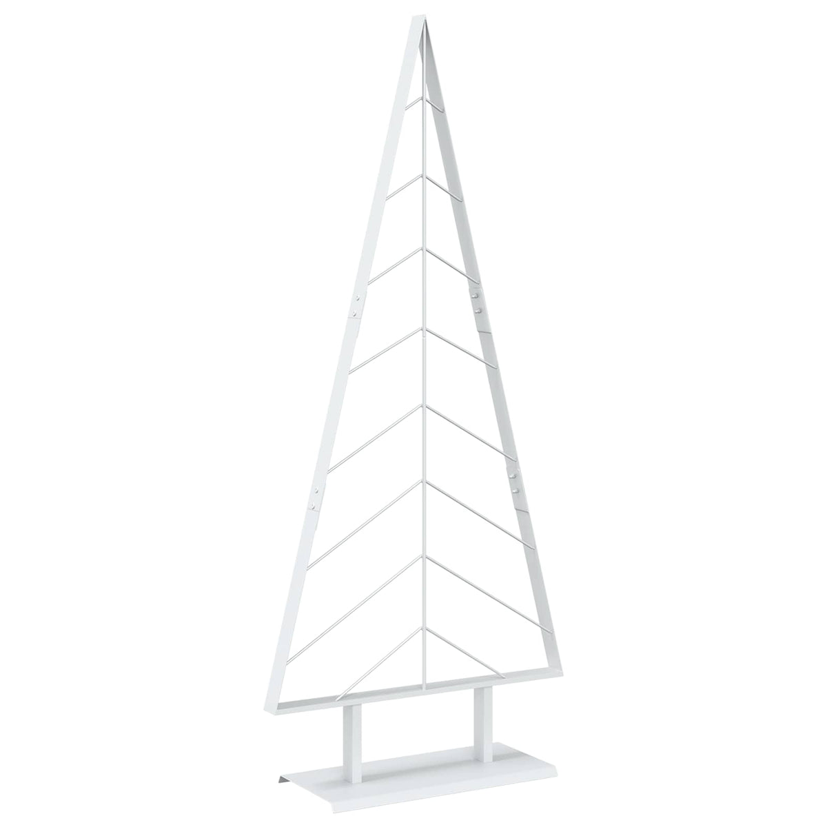 vidaXL Metal Christmas Tree KUOPIO 150 cm Steel White