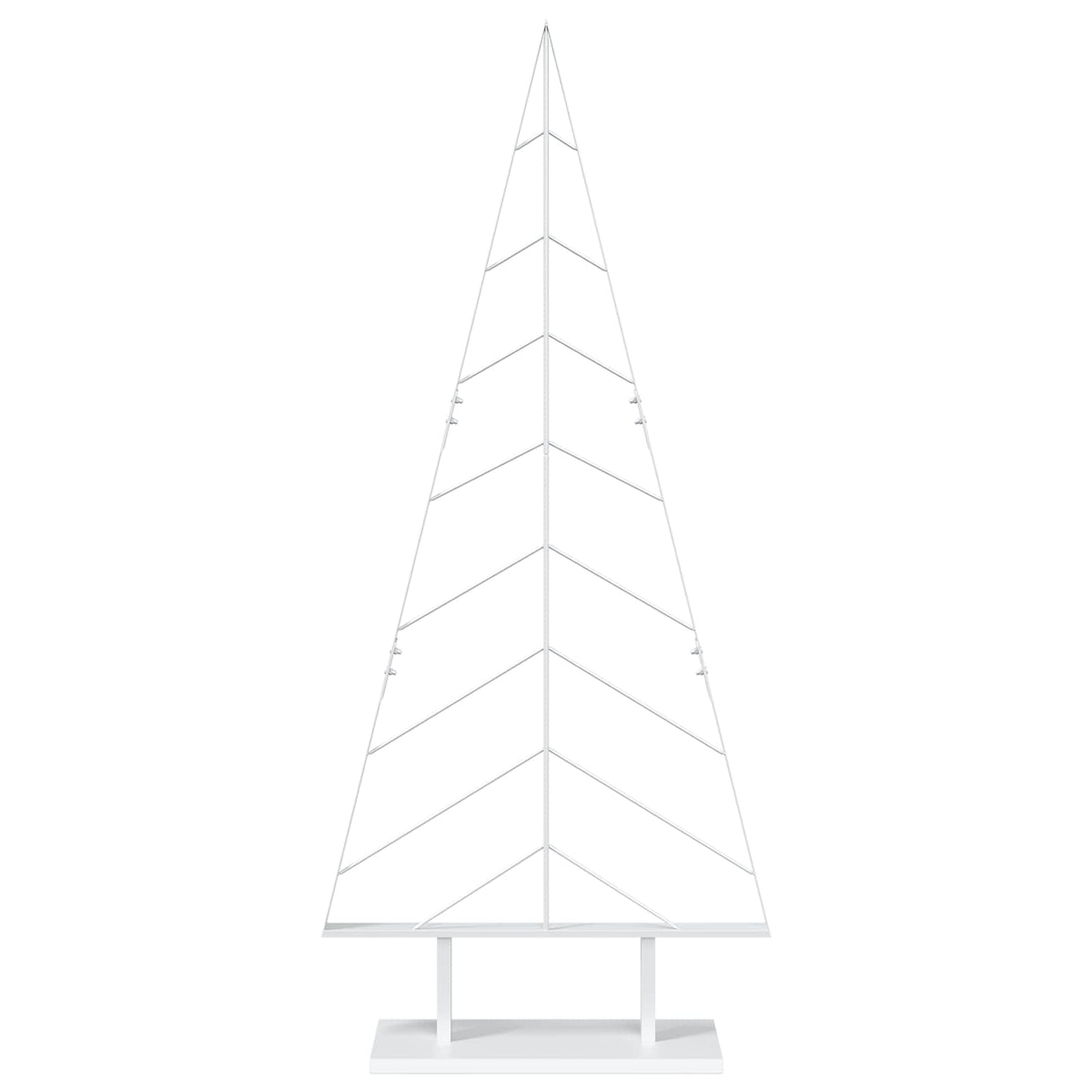 vidaXL Metal Christmas Tree KUOPIO 150 cm Steel White