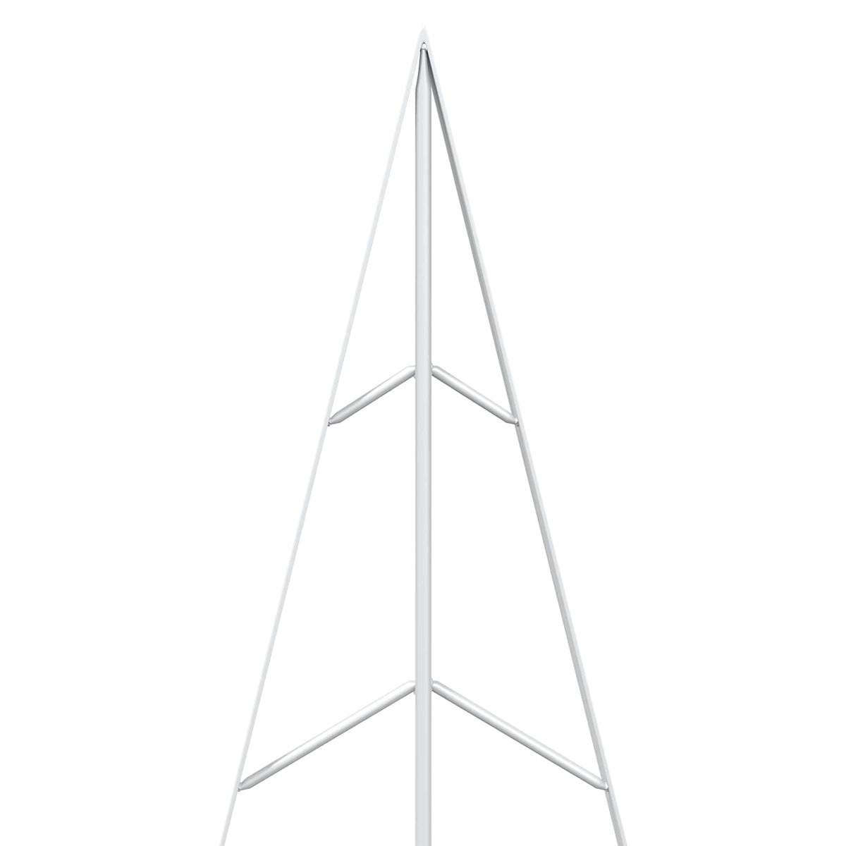 vidaXL Metal Christmas Tree with Stand KUOPIO 180 cm Steel White