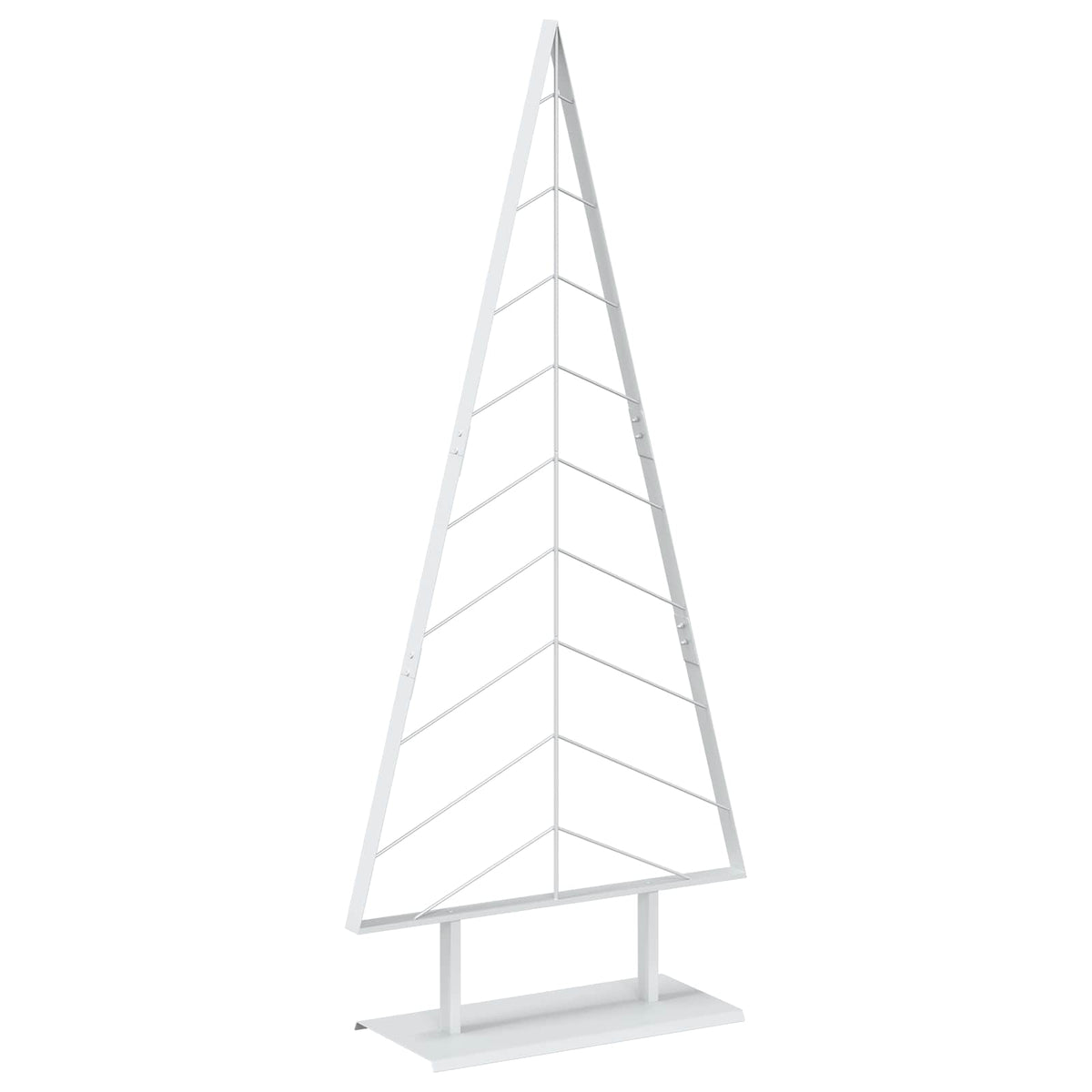 vidaXL Metal Christmas Tree with Stand KUOPIO 180 cm Steel White
