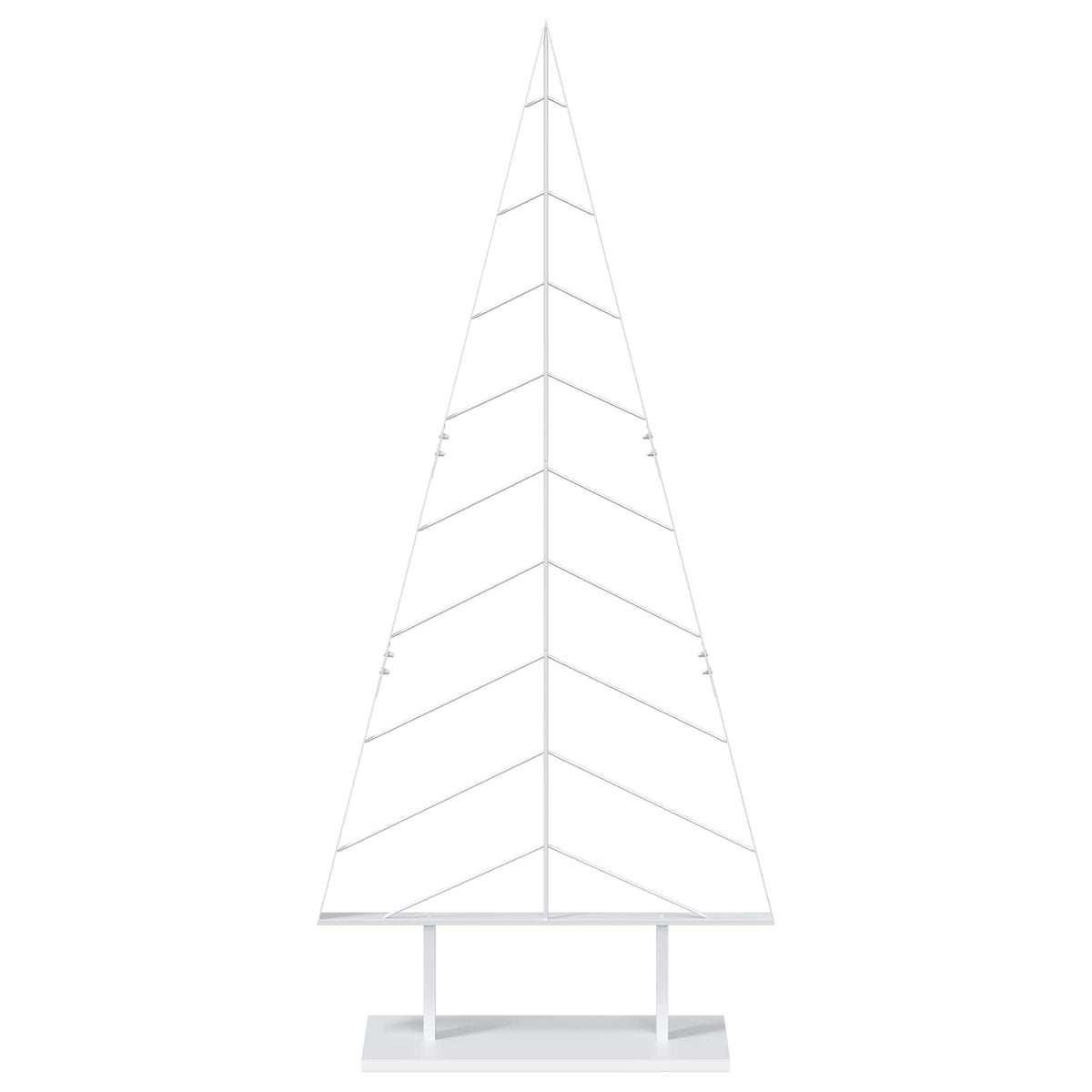 vidaXL Metal Christmas Tree with Stand KUOPIO 180 cm Steel White