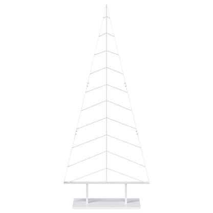 vidaXL Metal Christmas Tree with Stand KUOPIO 210 cm Steel White