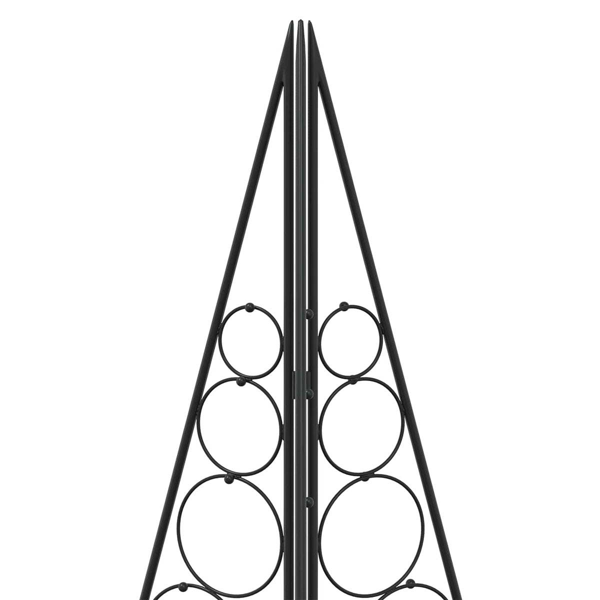 vidaXL Metal Christmas Tree KUOPIO 100 cm Steel Black